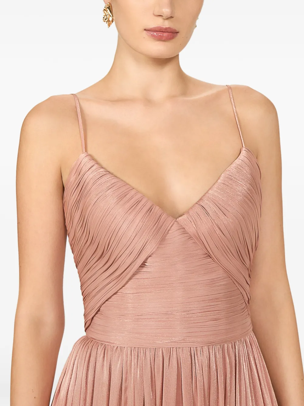 Costarellos Fayla gedrapeerde maxi-jurk Roze