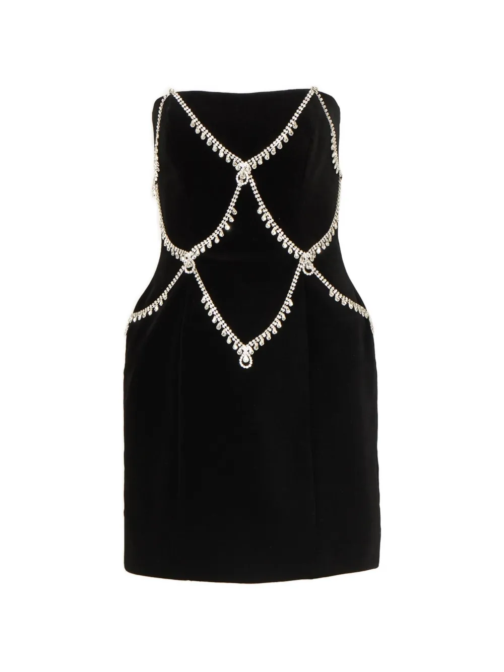 Costarellos Abito corto Novee con cristalli - Nero