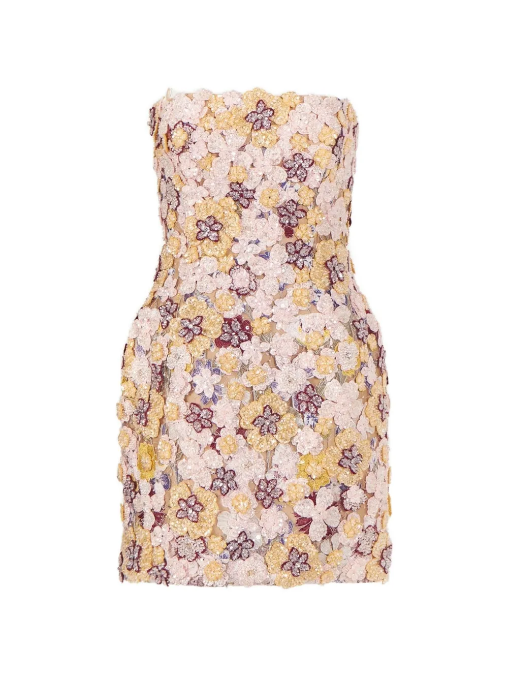 Costarellos Abito corto Sirra senza spalline - Toni neutri