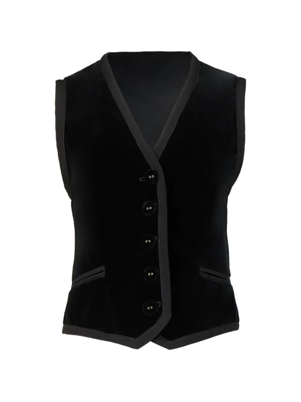 Costarellos Jetta velvet waistcoat - Black