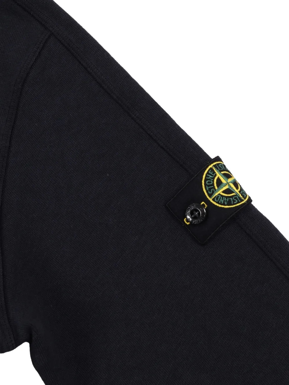 Stone Island Junior Hoodie met logopatch Blauw