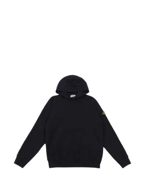 Stone Island Junior logo-patch hoodie
