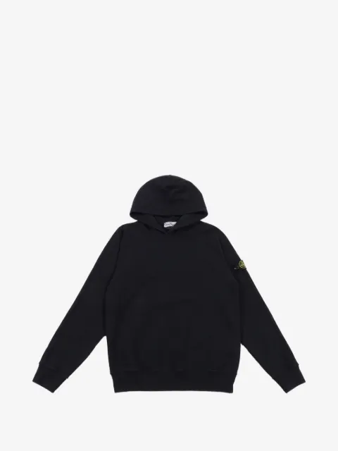 Stone Island Junior logo-patch hoodie