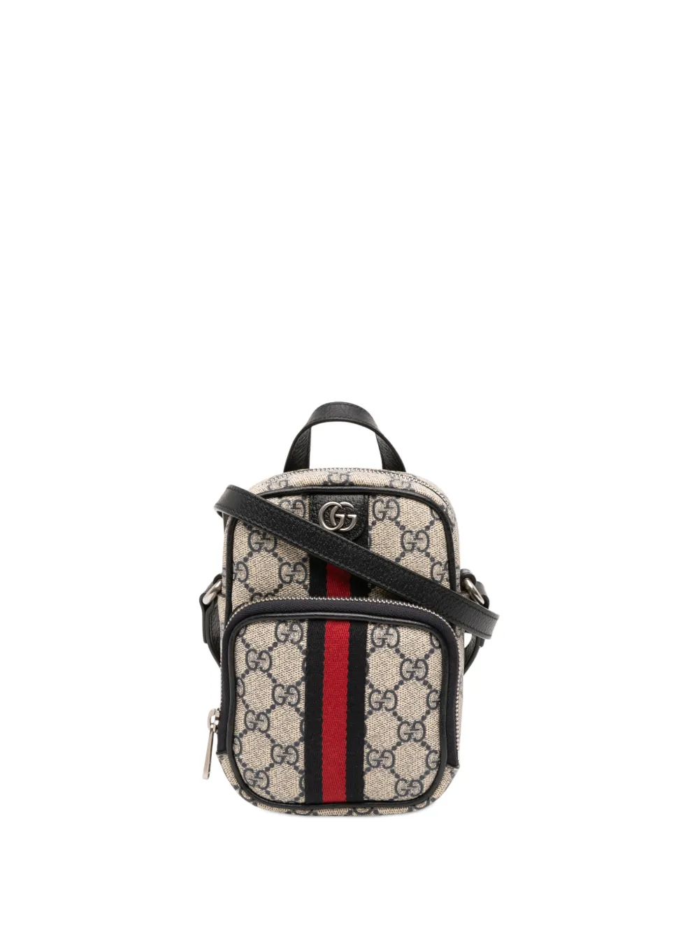 Gucci Pre-Owned Borsa a tracolla Ophidia mini in tessuto GG Supreme 2016-2026 - Marrone