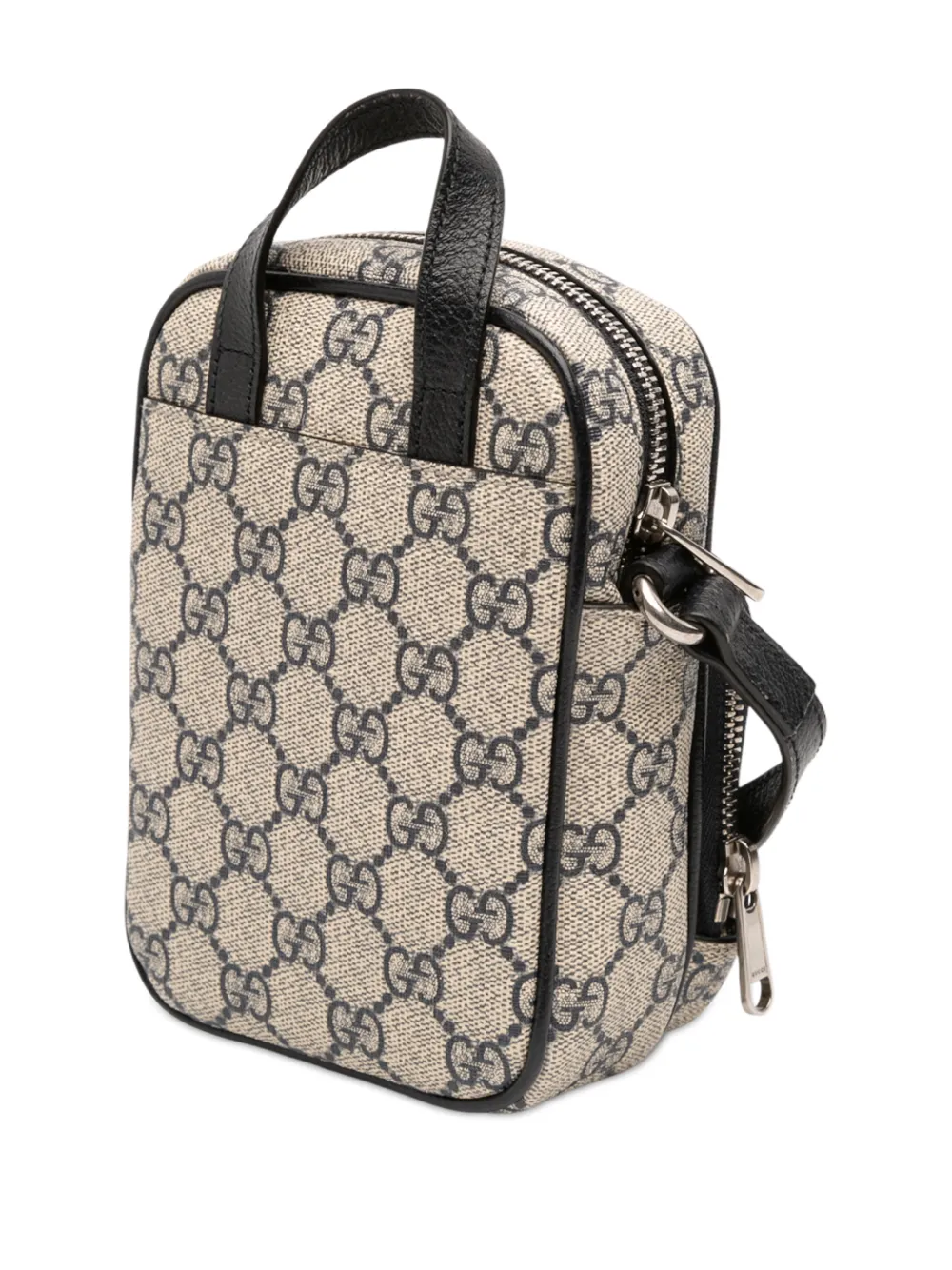  Gucci Pre-owned 2016-2026 Mini Gg Supreme Ophidia Satchel - Brown 