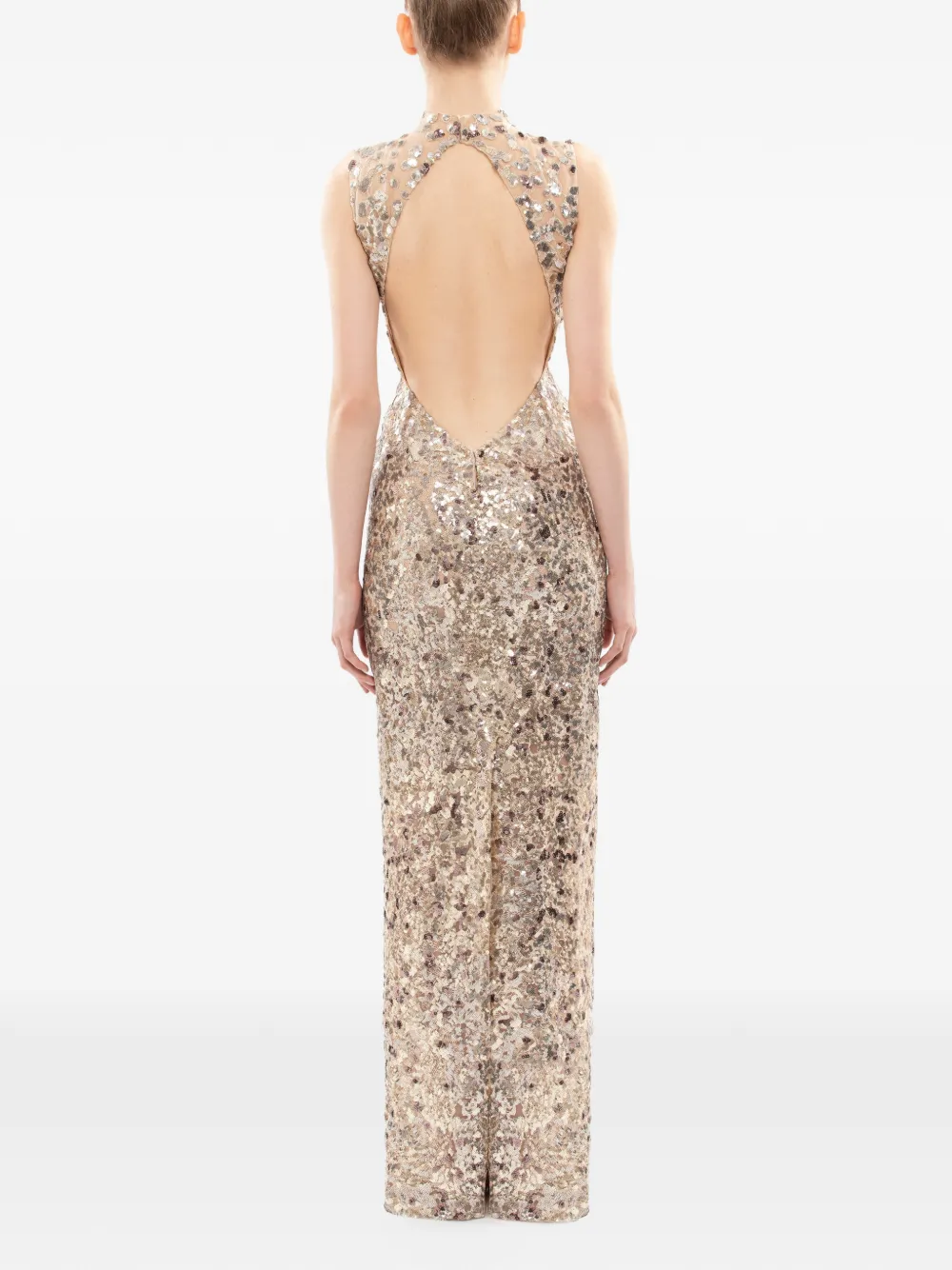 Saiid Kobeisy Maxi-jurk met pailletten Goud