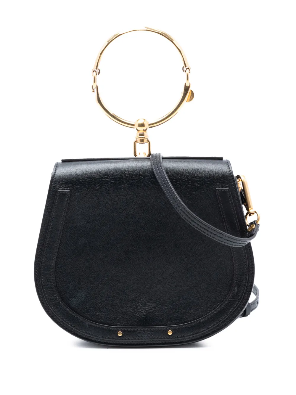 Chloé Pre-Owned 2010 Medium Leather Nile Bracelet satchel - Nero