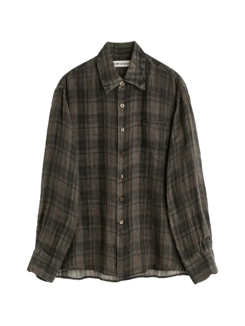 OUR LEGACY Above check-pattern shirt