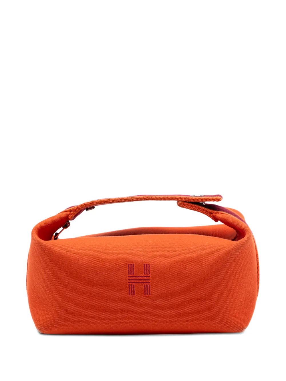 Hermès Pre-Owned 2020-2025 Small Toile Bride A Brac Case vanity bag - Arancione