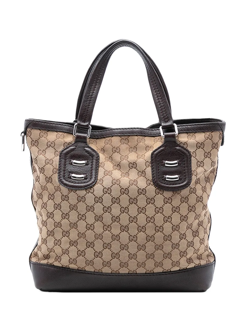 Gucci Pre-Owned Borsa tote Techno Tag in tela GG 2016-2025 - Marrone