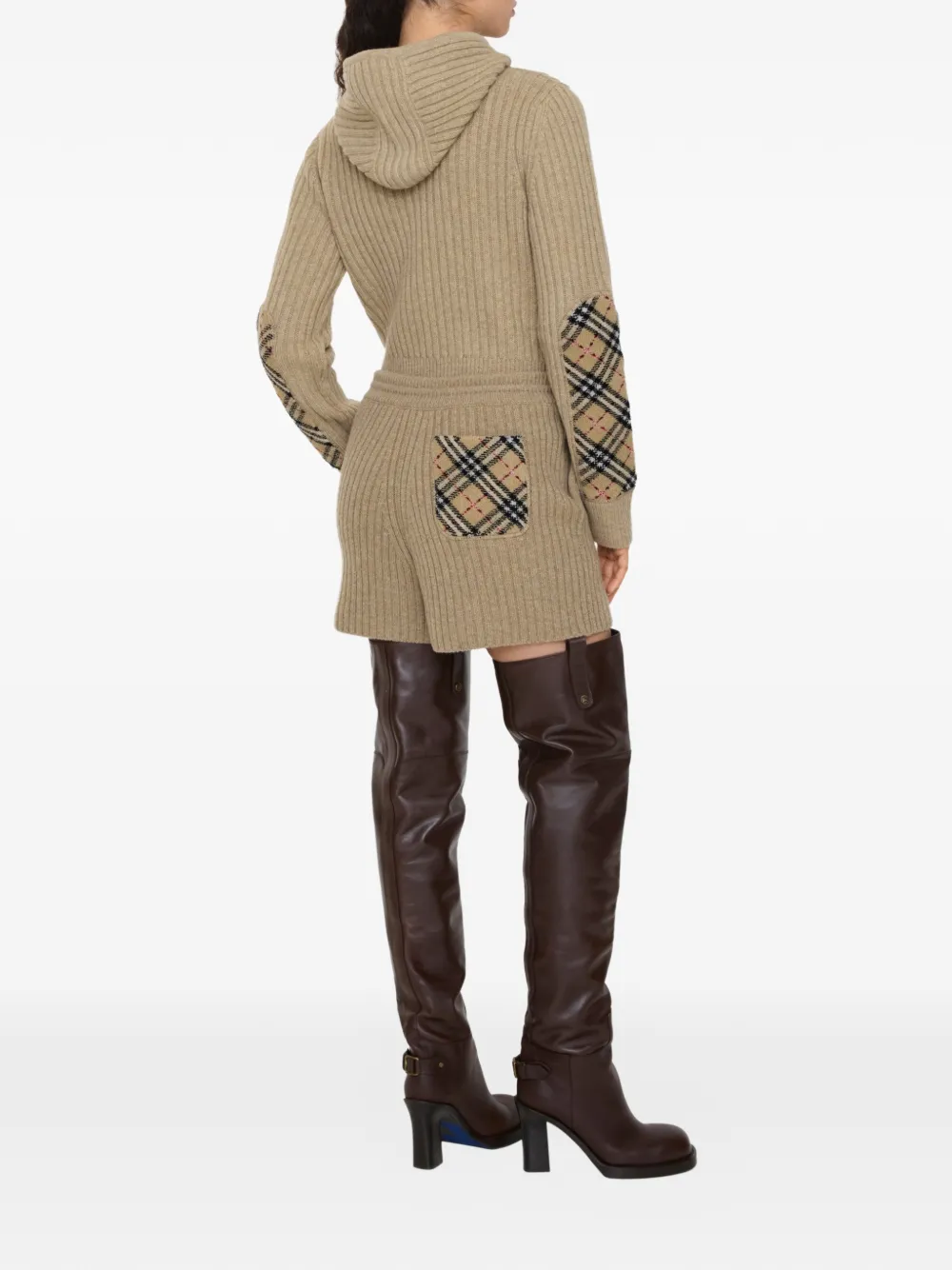  Burberry Wool Cashmere Shorts - Neutrals 