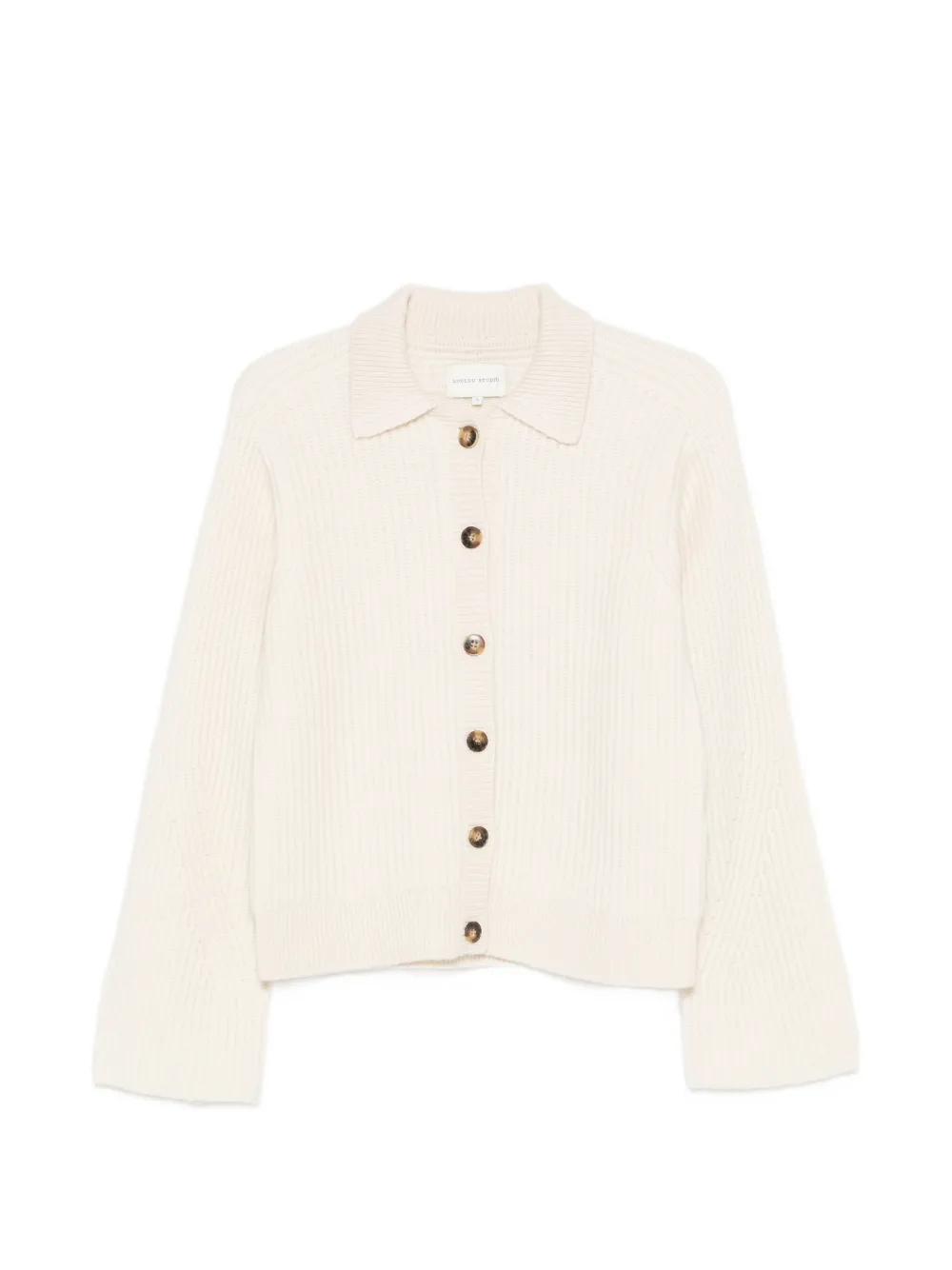 LouLou de Saison Sileta collared cardigan - Toni neutri