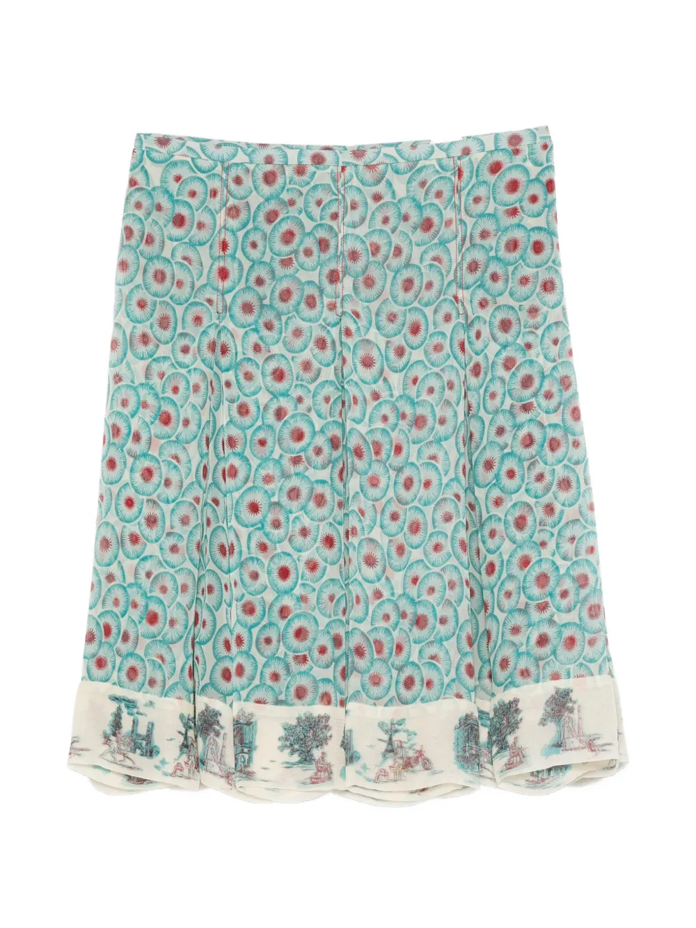 Hermès Pre-Owned Minigonna con stampa anni 2000 - Blu