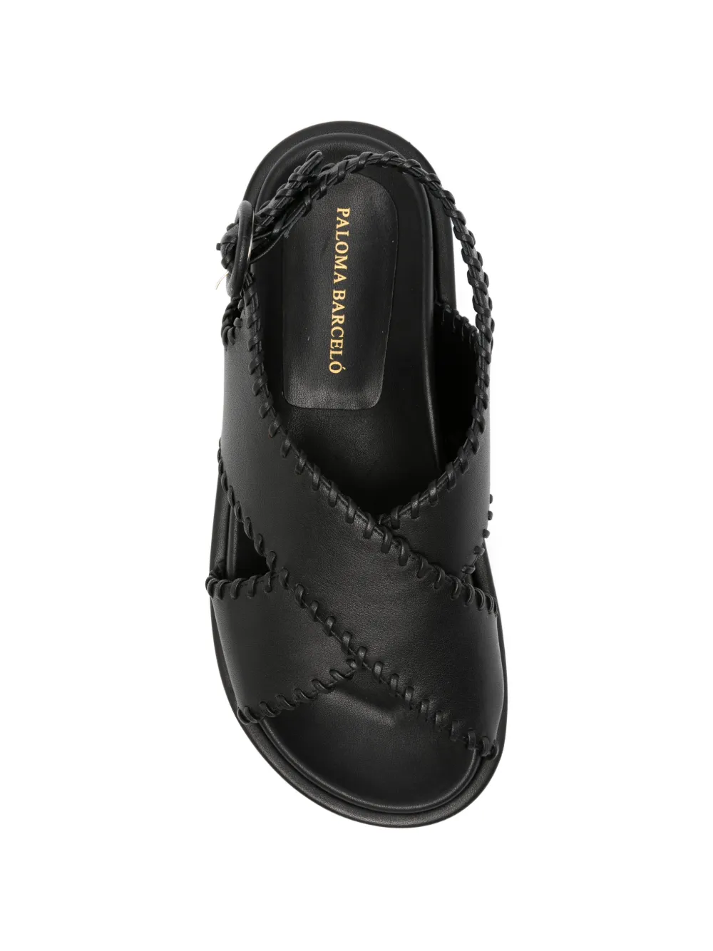 Paloma Barceló Sandalen met gekruist stiksel Zwart