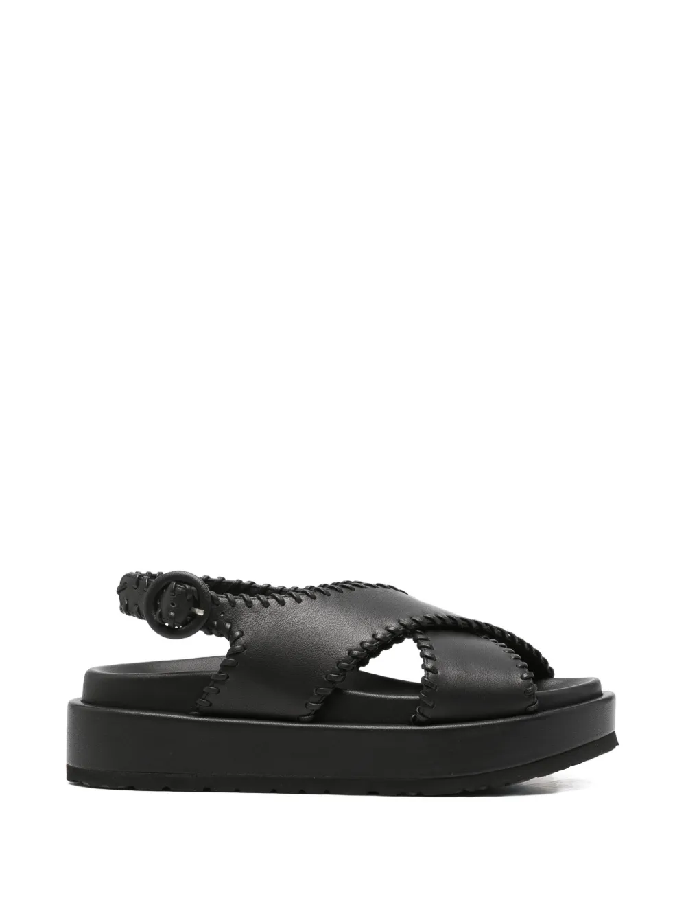 Paloma Barceló Sandalen met gekruist stiksel Zwart