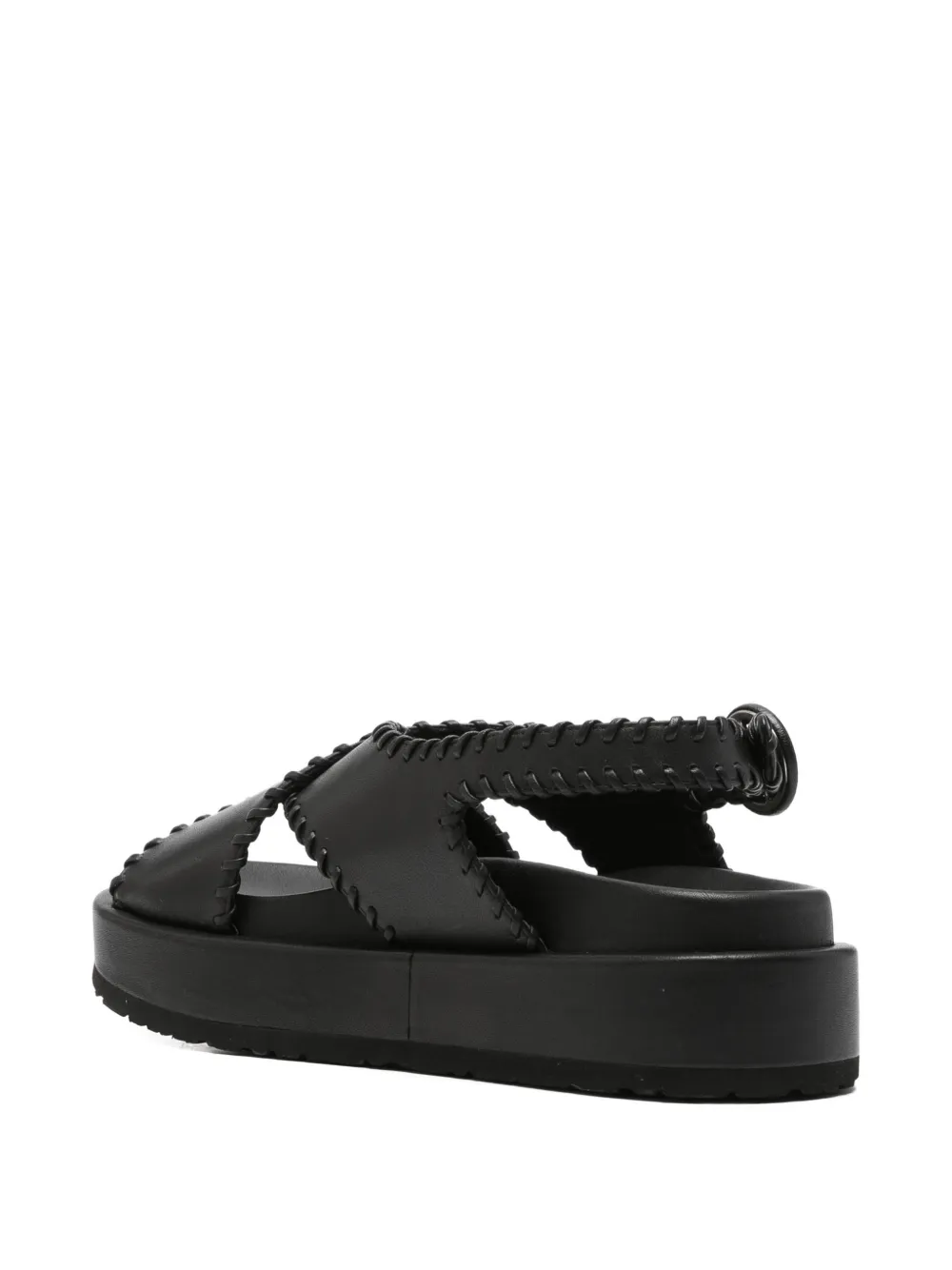 Paloma Barceló Sandalen met gekruist stiksel Zwart