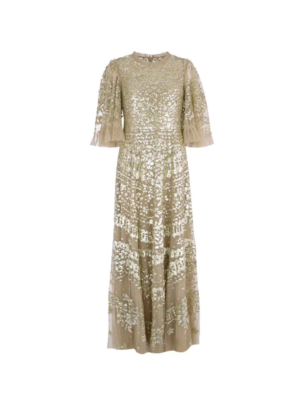 Needle & Thread Anais sequin-embellishment gown maxi dress - Toni neutri