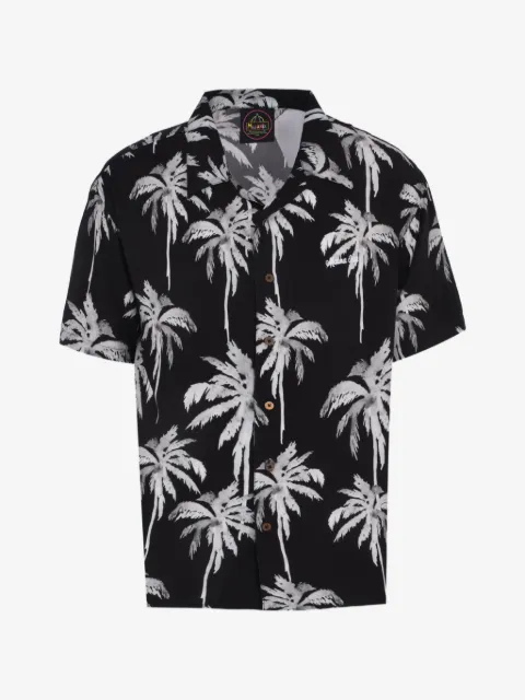 Mauna Kea camisa con palmeras estampadas