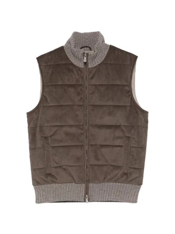 Gran Sasso ジレ NEW GRAN SASSO BLUE COTTON SWEATER GILET US 44 