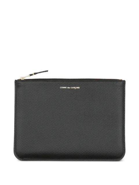 Comme Des Garçons Wallet textured zip wallet