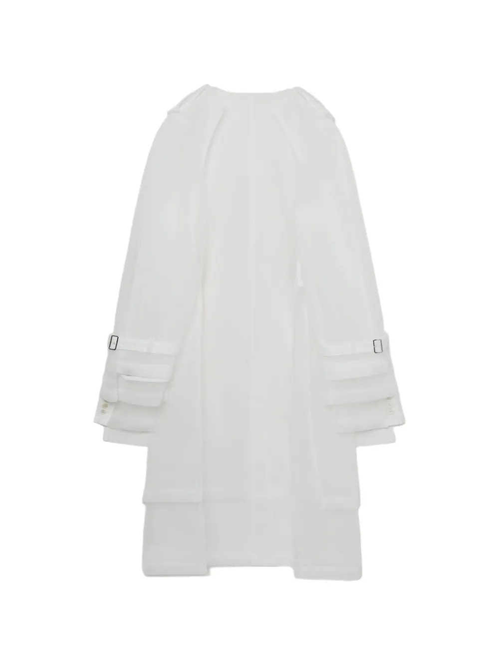 Comme des Garçons Homme Plus Jas met gesp en vlakken Wit