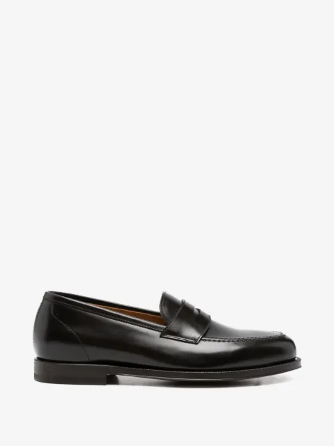 Green George penny-slot loafers