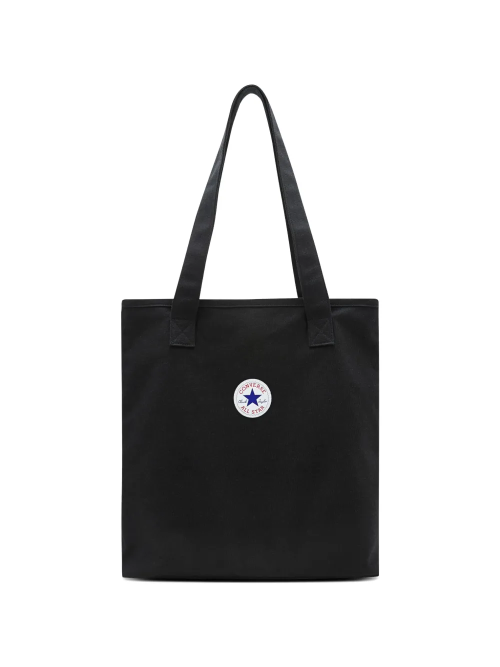 Converse Kids logo-patch zip shoulder bag - Nero