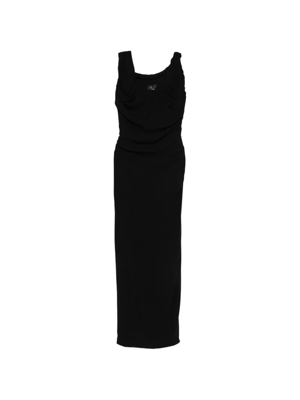 Vivienne Westwood Ginnie Amber draped maxi dress - Nero