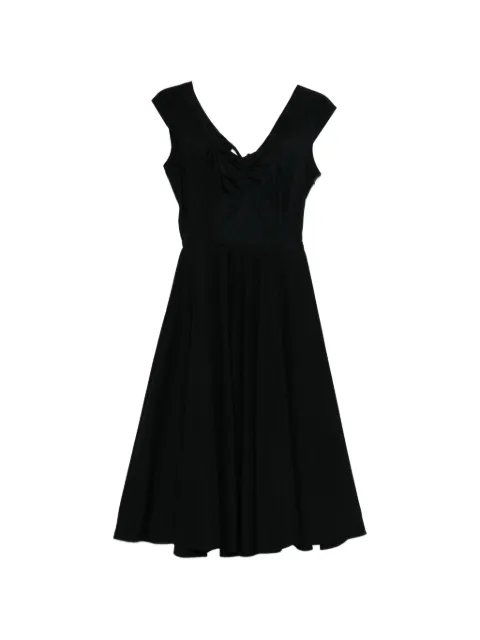 ASPESI cut-out ruched midi dress