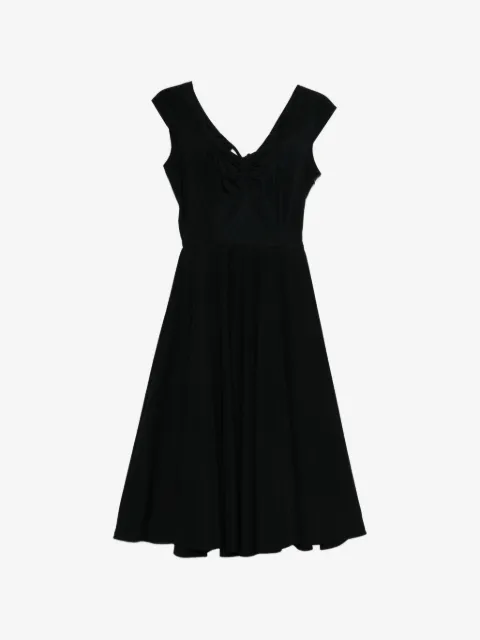 ASPESI cut-out ruched midi dress