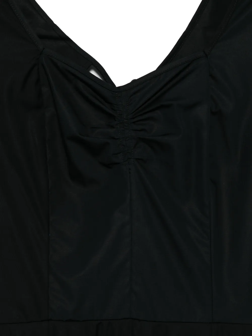  Aspesi Cut-out Ruched Midi Dress - Black 