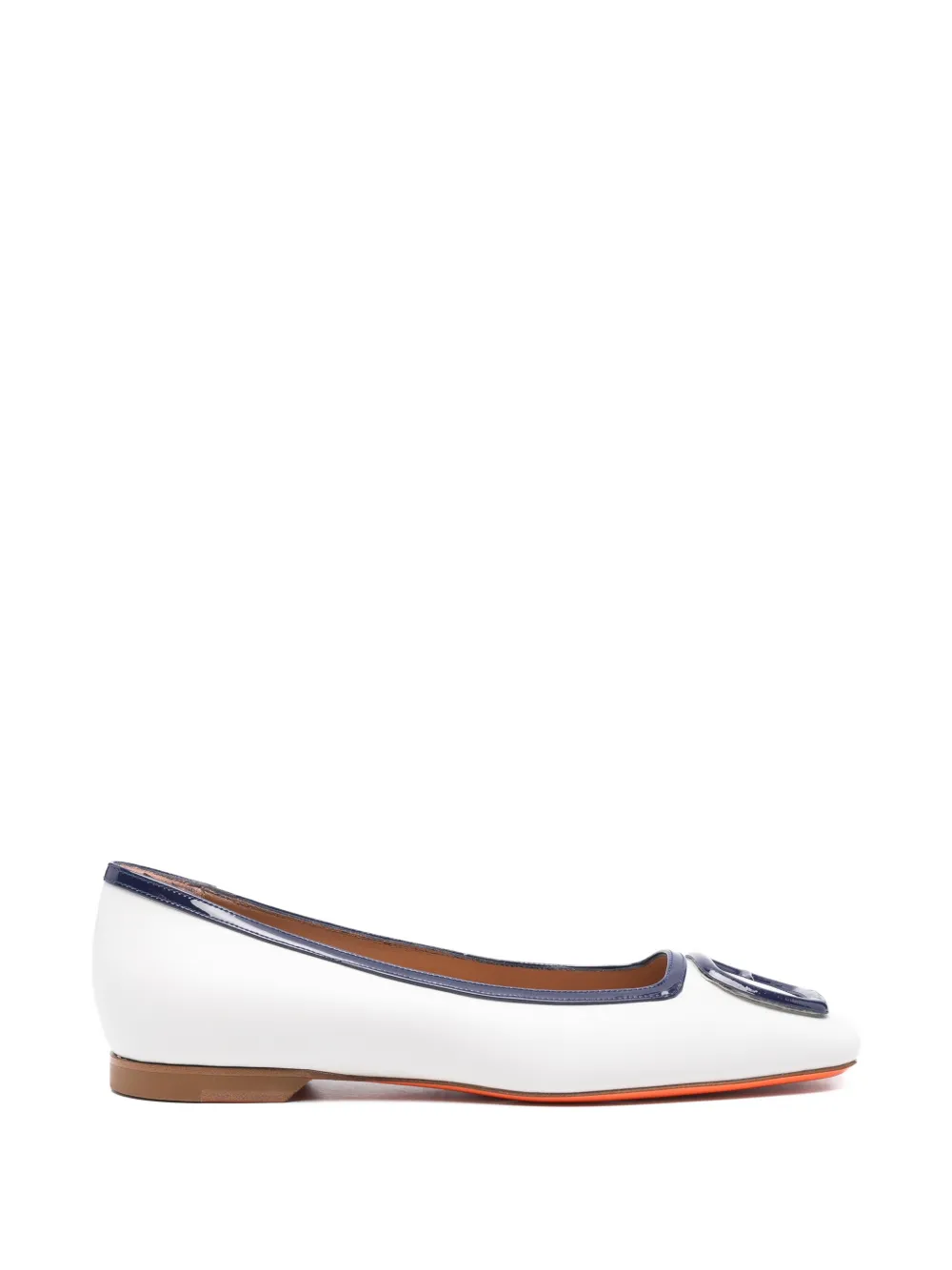 Santoni square-toe pumps - Bianco