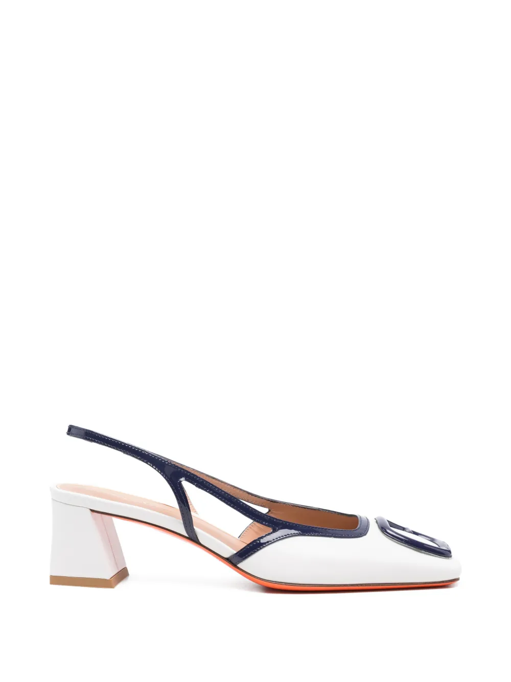 Santoni slingback-strap pumps - Bianco