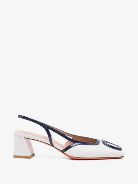 Santoni slingback-strap pumps