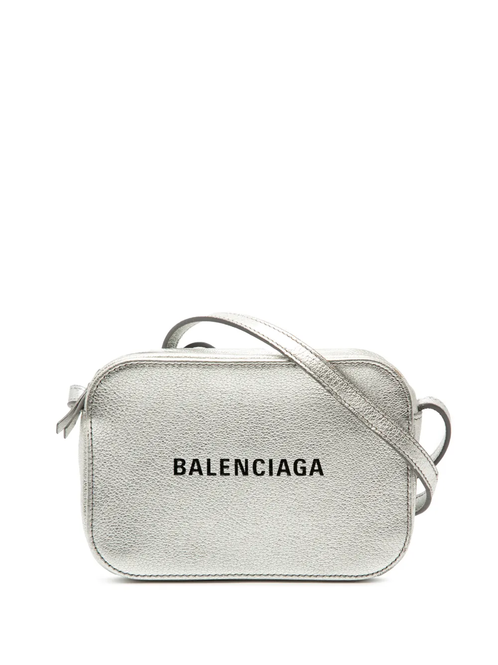 Balenciaga Pre-Owned Borsa a tracolla Everyday XS in pelle metallizzata 2019 - Argento