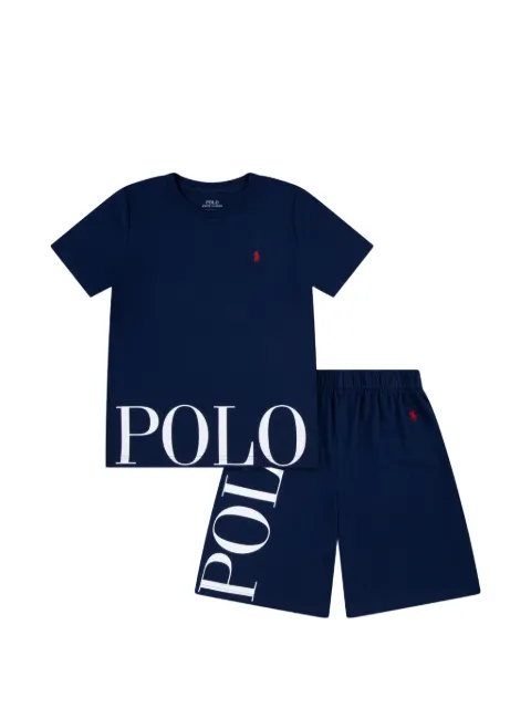 POLO RALPH LAUREN KIDS logo shorts set