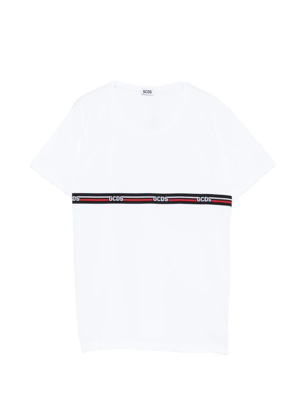 Gcds Kids T-shirt girocollo - Bianco