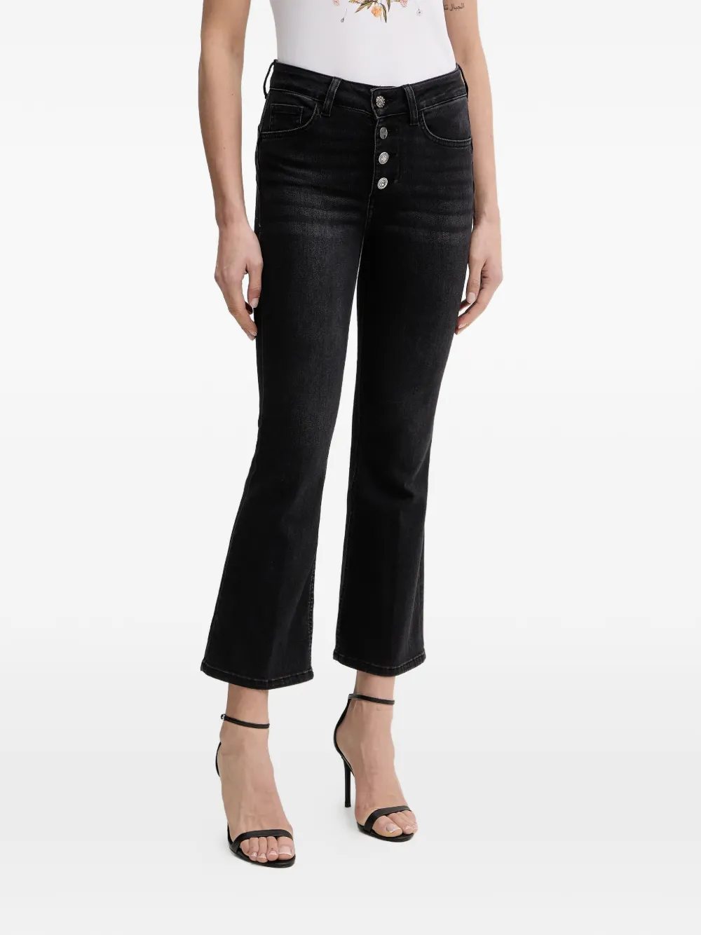 LIU JO high-rise bootcut jeans - Schwarz