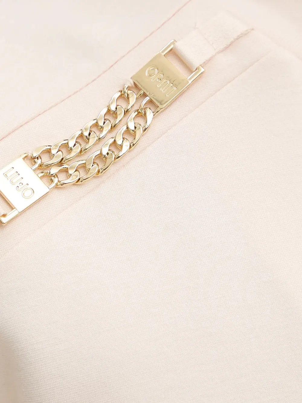 LIU JO Milano mini-jurk met kettingdetail Beige