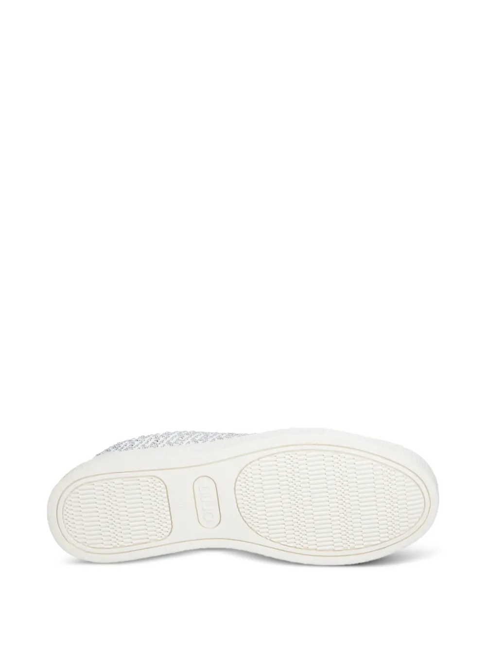 LIU JO Sneakers met ketting van stras Wit