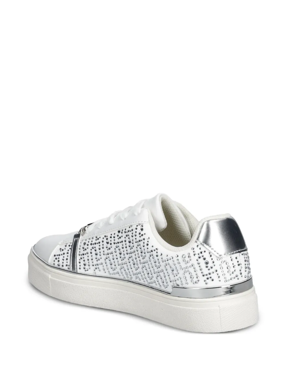 LIU JO Sneakers met ketting van stras Wit