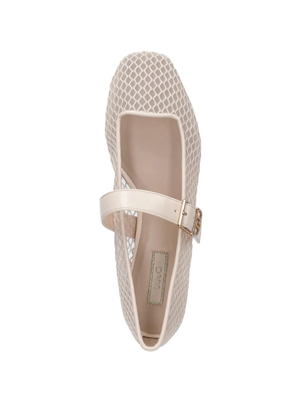 LIU JO buckle-strap ballet flats Beige