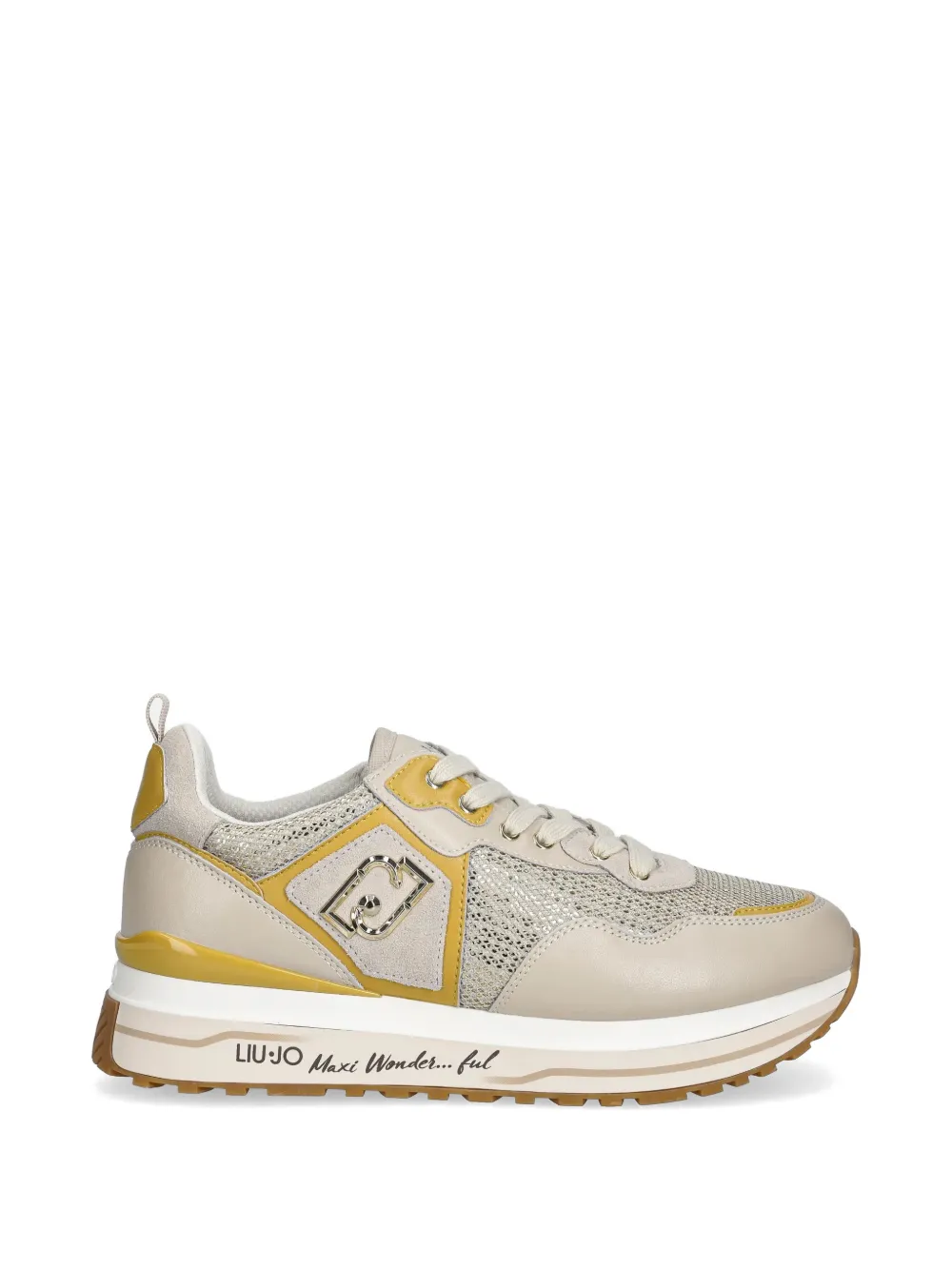 LIU JO logo-detail sneakers - Nude