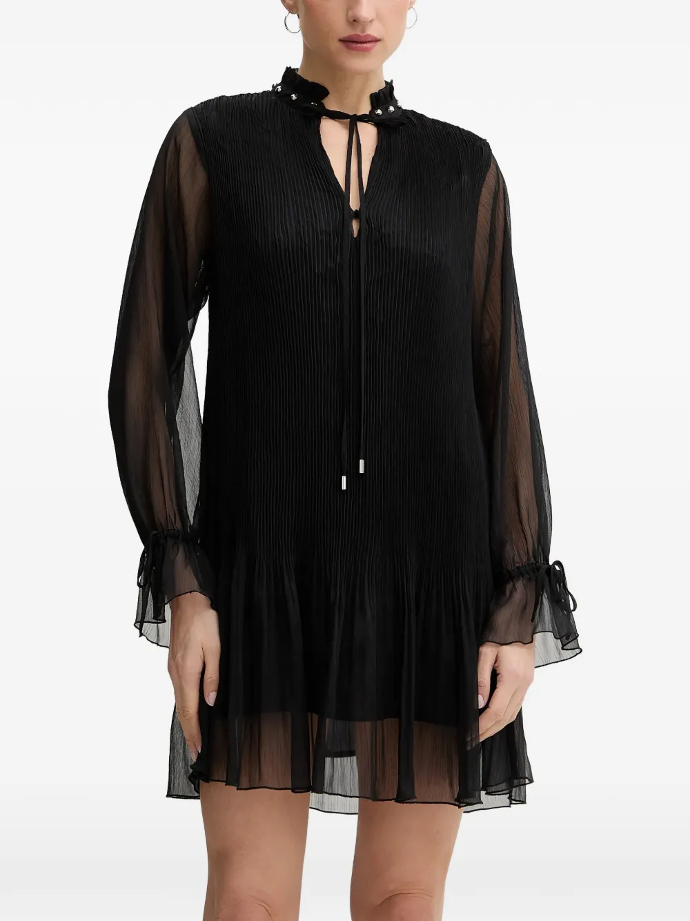 LIU JO long-sleeve mini dress - Nero