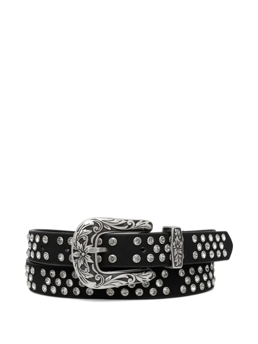 LIU JO embellished western buckle belt - Nero