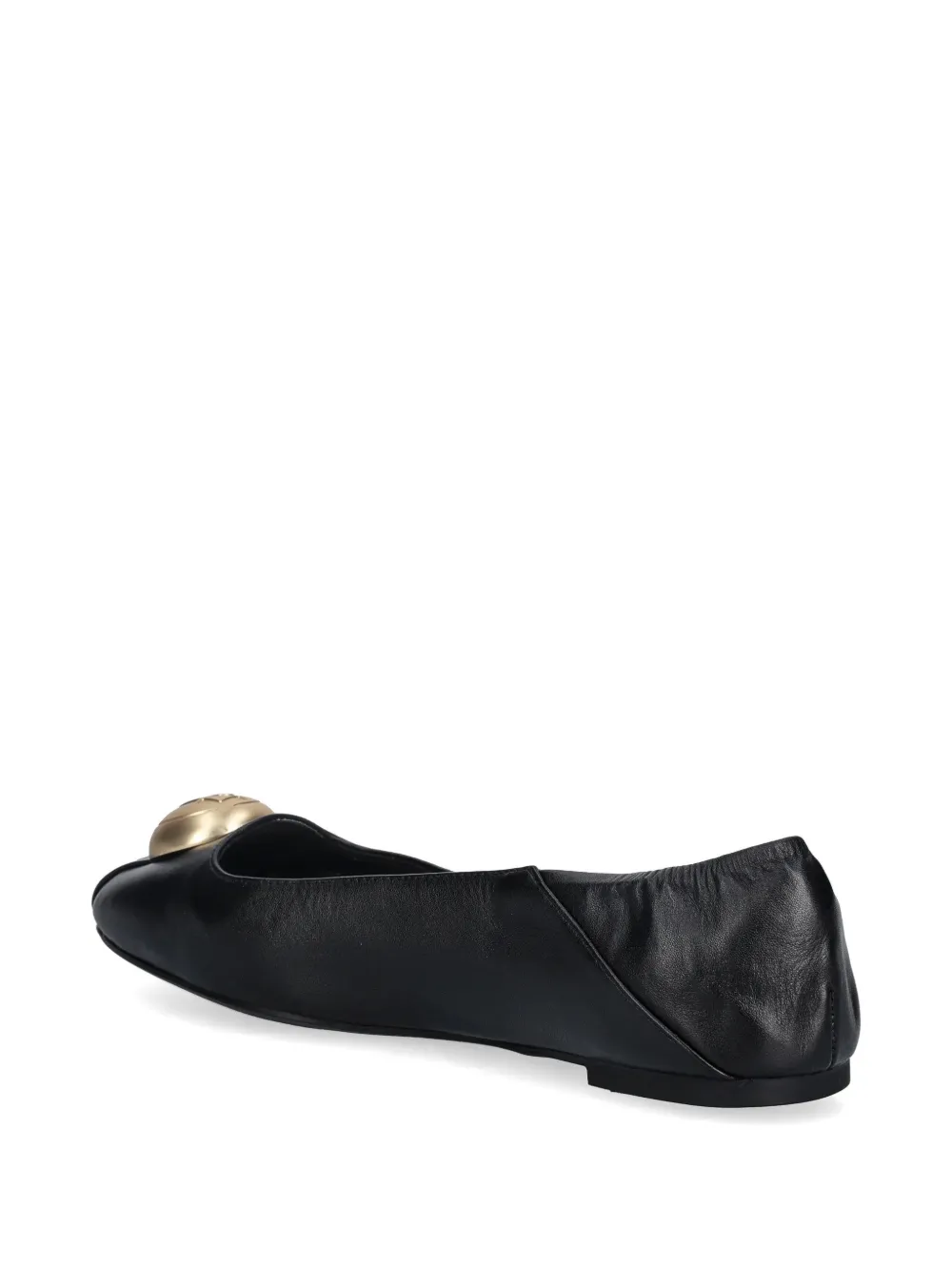LIU JO medallion-detail ballet flats Zwart