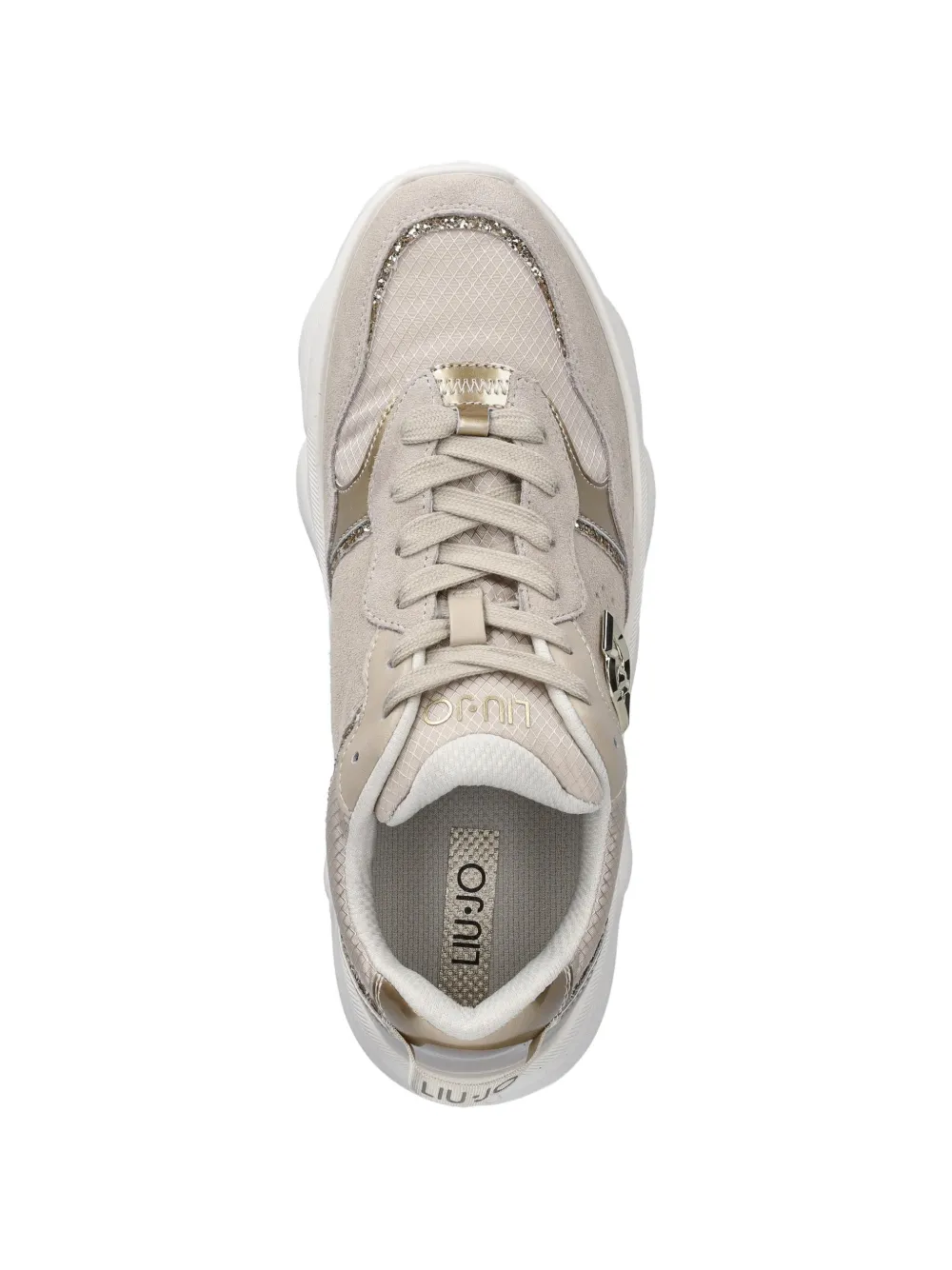 LIU JO Sneakers met logo-applicatie Beige