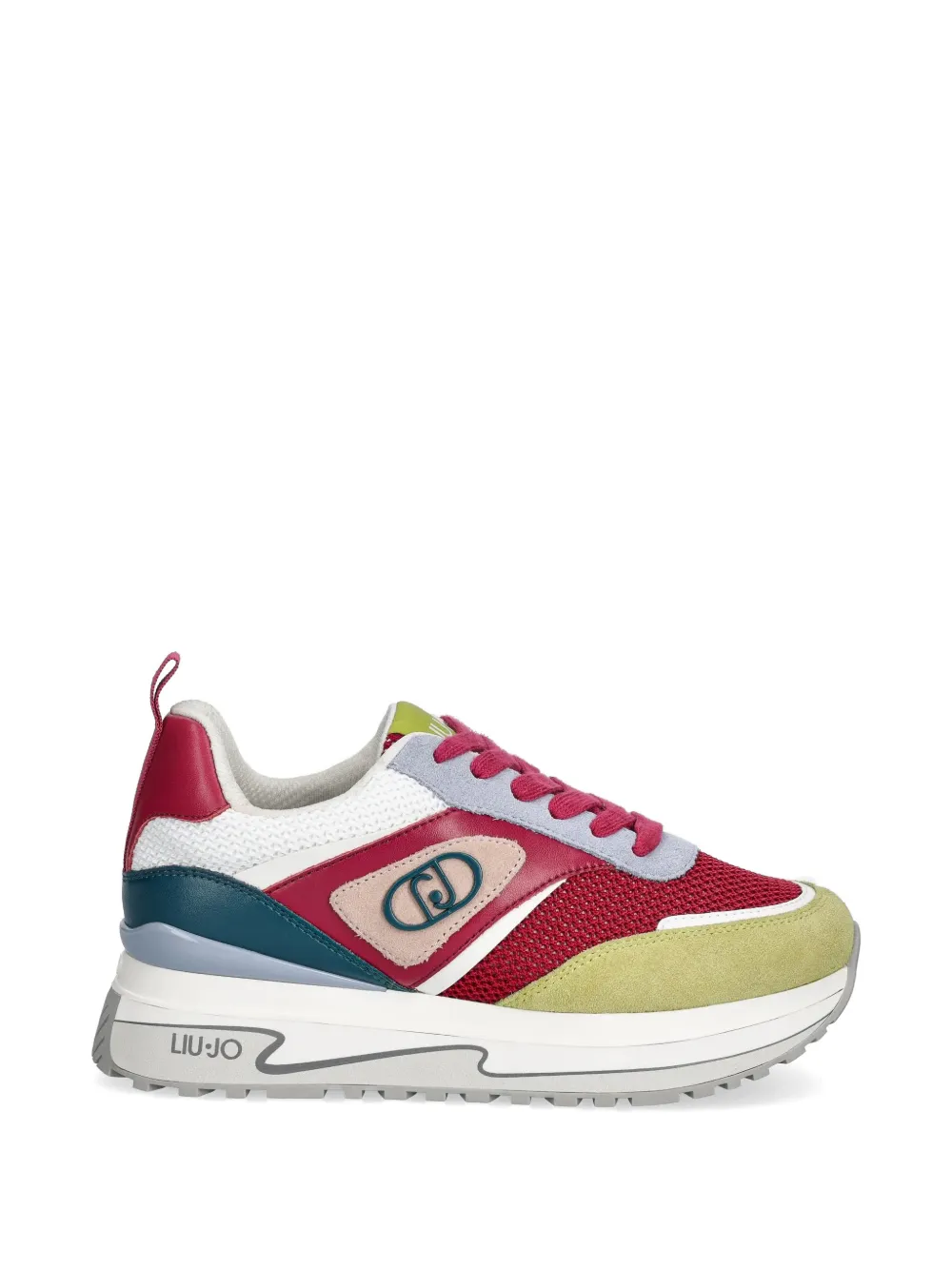 LIU JO logo suede sneakers - Rosso
