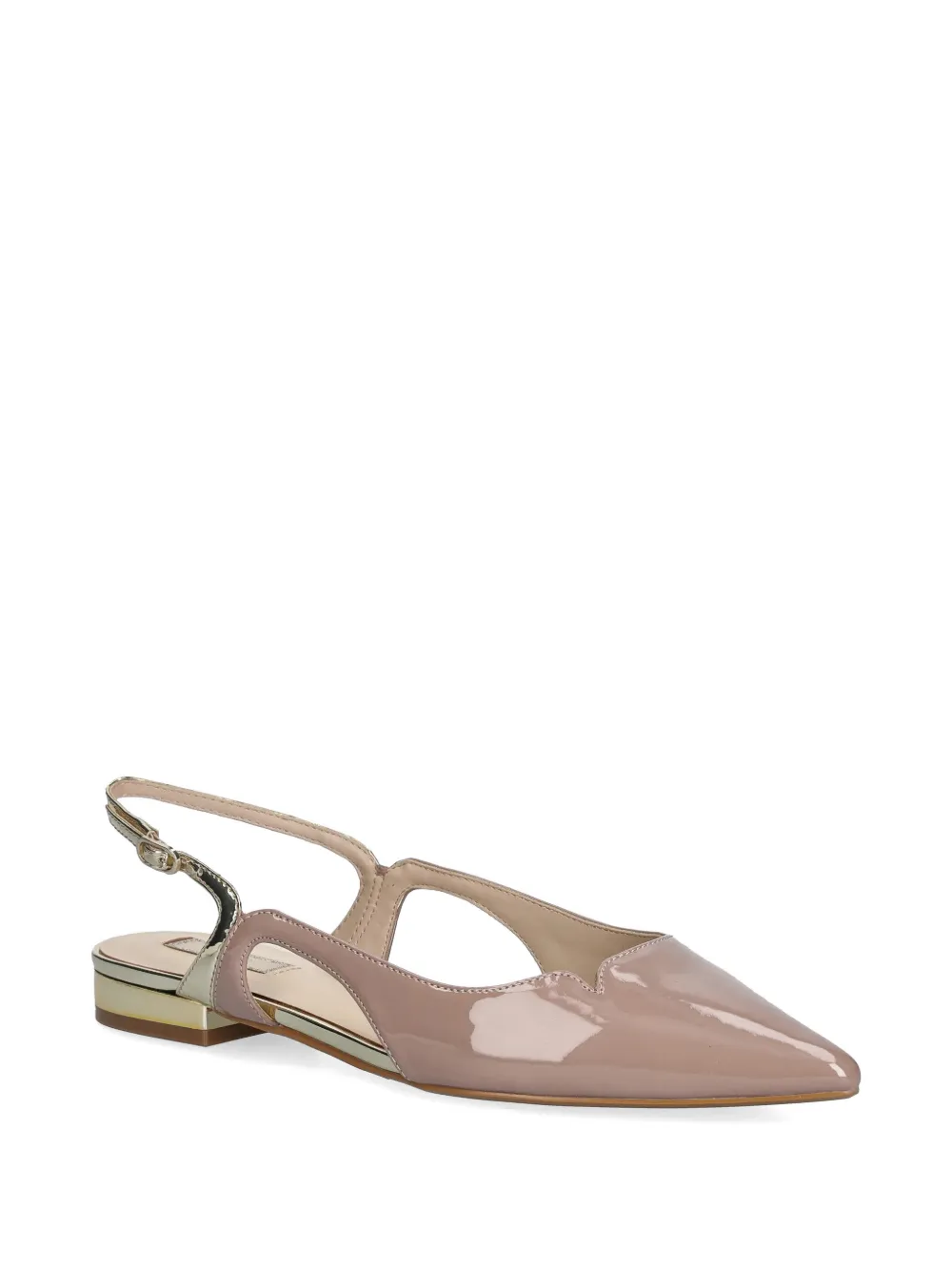 LIU JO Platte slingback pumps Roze