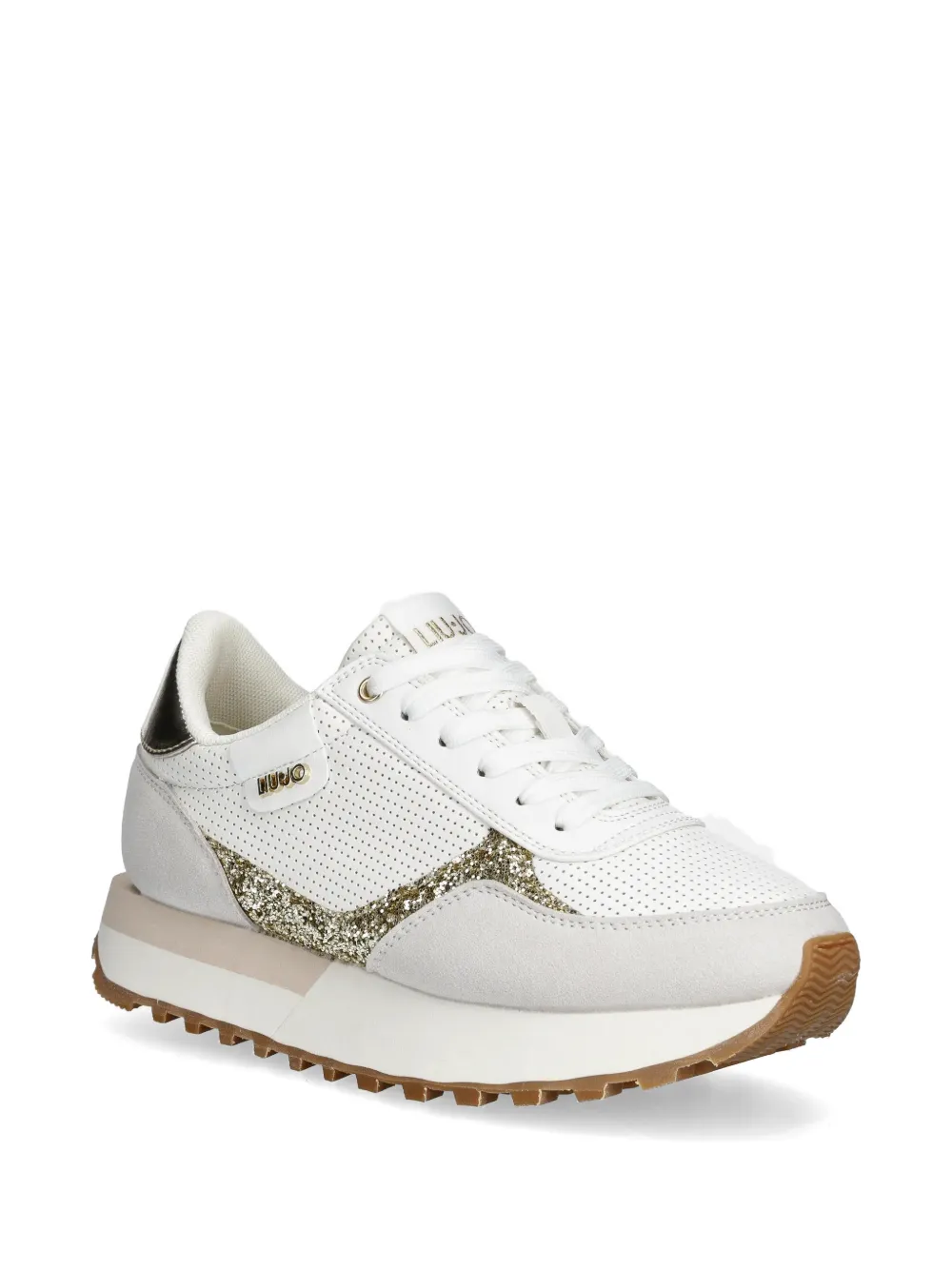LIU JO Sneakers verfraaid met glitter Wit